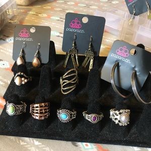 Rings and earrings